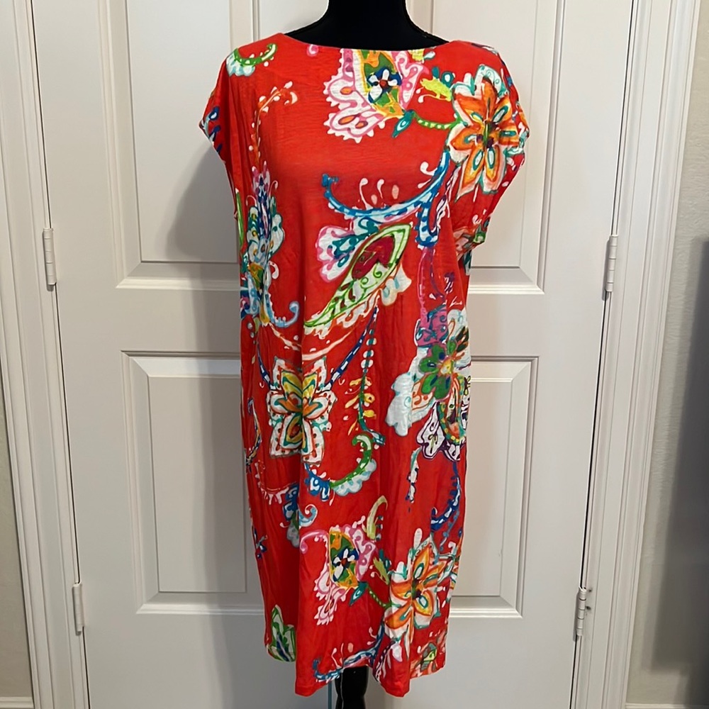 Lauren Ralph Lauren linen blend paisley floral dress